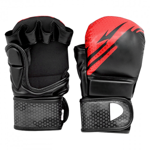 Gants de boxe MMA UFC haute performance pour hommes avec support de poignet, fermeture auto-agrippante, protection des mains en cuir, évacuation de l'humidité, personnalisables - Product Image 4