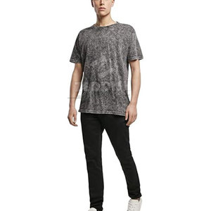 T-shirt respirant et léger pour homme, délavé à l'acide, uni, en gros, en stock - Product Image 6