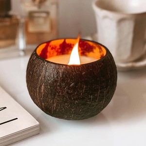 Velas aromáticas hechas a mano de alta calidad, vela de cáscara de coco para aromaterapia, decoración natural para el hogar - Product Image 6