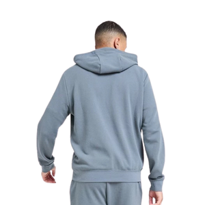 Ensemble de survêtement polaire à capuche pour homme avec poche kangourou et pantalon à ourlet ouvert, coupe décontractée, tenue de sport OEM - Product Image 4