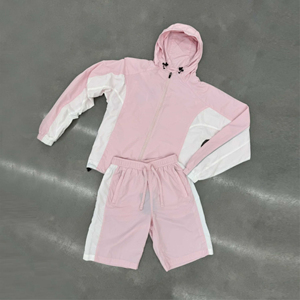 Conjunto Cortavientos Personalizado de Primavera, Color Sólido, Ligero y Ecológico, con Cordón Ajustable, Chándal de Nailon para Hombre, Moda Urbana - Product Image 1