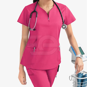 Uniformes Médicos Transpirables para Mujer, Conjunto de Uniforme Médico de Tela Ligera, Ropa de Enfermera para Clínica y Hospital, Duradera y Cómoda - Product Image 3