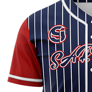 เสื้อเบสบอลซอฟต์บอลชายขายดี แขนสั้น ป้องกันแบคทีเรีย ป้องกันรังสียูวี โพลีเอสเตอร์ 100% รับสกรีนโลโก้ - Product Image 3