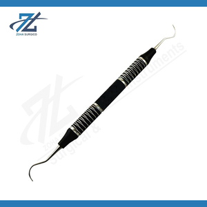 Premium Top Quality Manual Tooth <b>Scraper</b> for Teeth <b>Cleaning</b> Black Coated Dental Scalar Kit Stainless Steel Made in Pakistan - Product Image 4