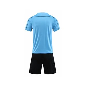 Maillot de football/soccer antibactérien respirant 100% polyester avec impression par sublimation, col en V, unisexe, manches courtes - Product Image 6