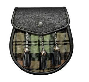 High Quality Golden Crown Men's Eco-Friendly Scottish Black <b>Watch</b> Weather Tartan Leather Sporran <b>for</b> <b>Outdoor</b> Activities - Product Image 1