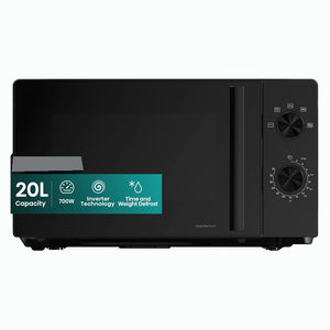 Horno de Microondas Inverter Hisense de 700 W y 20 Litros, Color Negro - Product Image 1