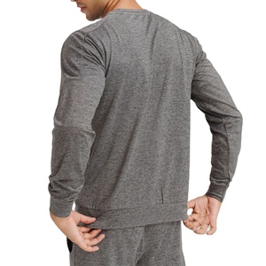 เสื้อกันหนาวคอกลมสำหรับผู้ชายเสื้อสเวตเตอร์คอกลมผ้าฟลีซนุ่ม100% สำหรับฤดูหนาว - Product Image 2