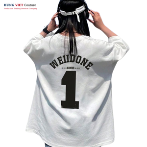 Camiseta de verano Fabricantes de ropa al por mayor Ropa de calle personalizada Camisetas de mujer de algodón 100% liso Ropa de talla grande para hombres - Product Image 2