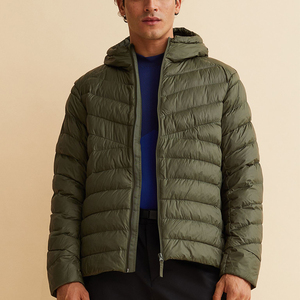 Veste d'hiver matelassée légère en coton pour homme, col montant, personnalisable pour l'extérieur - Product Image 2