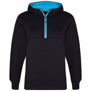 เสื้อฮู้ดซิปสีดำแบบยูนิเซ็กซ์ แขนยาว สีพื้น ผ้าฝ้าย 100% น้ำหนักปานกลาง ทรงปกติ สำหรับผู้ใหญ่ ใส่ได้ในฤดูใบไม้ร่วง - Product Image 3