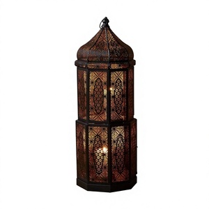 Fabricants de décorations du Ramadan 2027, lanternes marocaines en métal noir de différents styles - Product Image 4