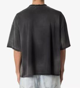 Heavyweight Boxy <b>Tshirt</b> Blank Oversized Crop Boxy Fit <b>Tshirt</b> Men's 100% Cotton Drop Shoulder Boxy Heavyweight <b>Tshirts</b> - Product Image 5