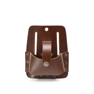 Porte-mètre ruban en cuir durable pour électricien, charpentier, ouvrier du bâtiment – Personnalisable – Vente en gros - Product Image 2