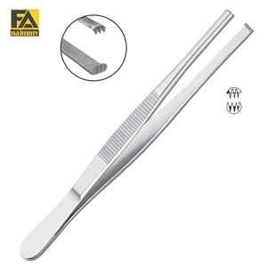 Pinces à tissus 3x4 dents en acier inoxydable, instrument chirurgical pour la chirurgie générale, prix de gros - Product Image 1
