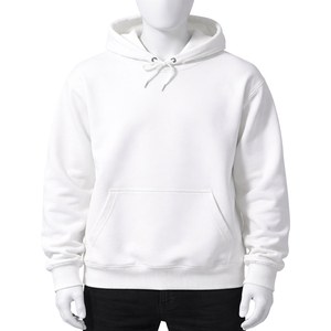เสื้อฮู้ดดี้ผู้หญิงแบบสวมหัว ผ้าฟลีซเนื้อหนัก 100% ผ้าฝ้าย ระบายอากาศได้ดี ทรงโอเวอร์ไซส์ สีพื้น มีกระเป๋า  พร้อมโลโก้ - Product Image 2