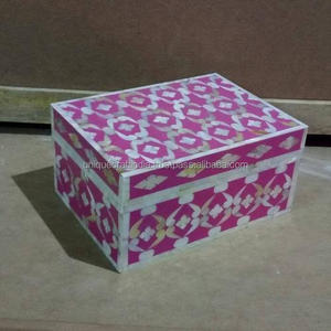 Boîte d'incrustation de nacre écologique de haute qualité Technique spéciale polie de grande taille pour la décoration intérieure stockage de bijoux nourriture - Product Image 1