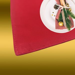 Stylish 100 Percent Cotton Red Table <b>Placemat</b> Durable Dining Table Mat Reusable Kitchen Table Setting Accessory - Product Image 4