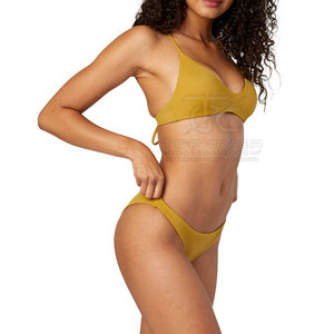 Ensembles de bikinis pour femmes fabriqués au Pakistan, 2 pièces, séchage rapide, respirants, en spandex/polyester, haute qualité, service OEM pour la natation - Product Image 3