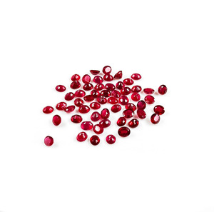 Rubis naturels de Bangkok, ovales calibrés 8x9mm, pierres précieuses facettées naturelles, prêtes à l'emploi pour la création de bijoux - Product Image 2