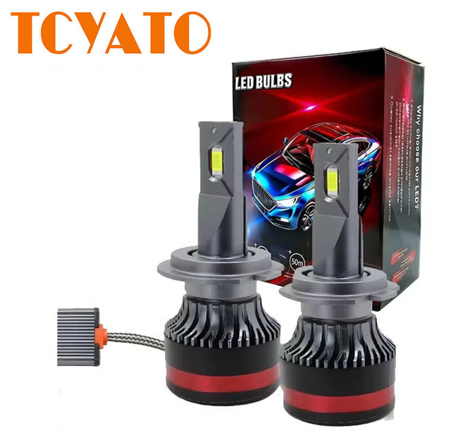 TCYATO M8 Single Copper Car LED Headlights 6000K White Led Headlights for Cars H7 H4 Led Bulb H11 Led Bulb Led Bulbs for Cars