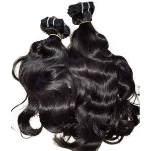 Extensiones de Cabello Humano Remy Indio Virgen, Ondulado, Color Natural, Doble Trama, Paquetes de 100g, Precio Directo de Fábrica al Por Mayor - Product Image 3