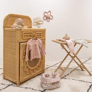 Juguetes de madera para niños pequeños, juego de planchar de ratán con plancha y tabla, excelente precio, juguete natural para niños - Product Image 4