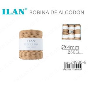 Bobina di corda di cotone ILAN 4mm 250g per artigianato e cucito - Product Image 3