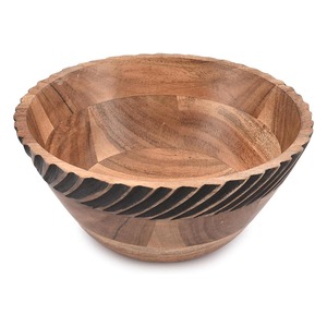 Bol en bois de manguier de haute qualité, saladier en bois pour servir les fruits ou pour la présentation sur la table, fournisseur fiable, vente en gros directe disponible - Product Image 2