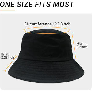 หมวกบักเก็ตคลาสสิก ผ้าฝ้าย ปักแบรนด์ได้ หมวกกันแดดแฟชั่น หมวกแคชชวลสำหรับกิจกรรมกลางแจ้ง หมวกตกปลา - Product Image 5