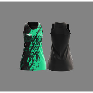 Ensemble de maillots de netball professionnels |   Uniforme de netball par sublimation avec logo, nom et numéro de l'équipe |   Polyester respirant - Product Image 6