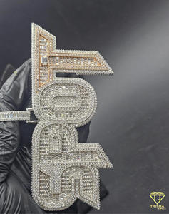 Hip Hop Iced Out SPOT Name Necklace Moissanite Diamond Pendant Gold Plated Bling Jewelry Gift For Men Women - Product Image 5
