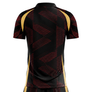 Maillots de foot imprimés en gros, maillots de foot personnalisés, tenues de sport respirantes et à séchage rapide en polyester, uniformes pour tournois de foot - Product Image 4