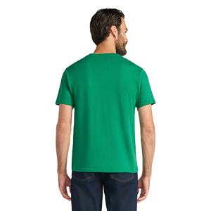 T-shirts en coton 100% de qualité supérieure, respirants, décontractés, élégants, imprimés, sur mesure, taille plus, couleur verte pour hommes - Product Image 3