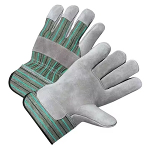 Gants de travail en cuir de vachette pleine fleur de qualité supérieure pour monteurs canadiens, certifiés CE, antistatiques et de sécurité - Product Image 3
