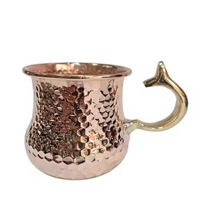 แก้วทองแดงคุณภาพสูง 450 มล. แบบ Koi Moscow Mule พร้อมหูจับทองเหลือง ทองแดงแท้ 100% สำหรับงานปาร์ตี้ งานแต่งงาน และงานอีเว้นท์ ของขวัญคริสต์มาส - Product Image 5
