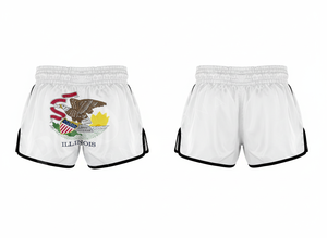 Shorts de Muay Thai légers 100% polyester pour hommes, entraînement, combat, logo brodé personnalisé, shorts d'arts martiaux - Product Image 2