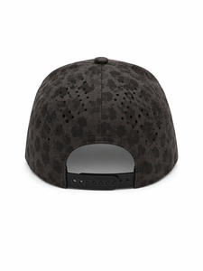 Gorra de Camuflaje de Perfil Medio de 6 Paneles con Corte Láser, Cierre Ajustable con Cuerda y Broche, Gorra Casual con Logotipo de Goma en Relieve en el Panel Frontal - Product Image 2
