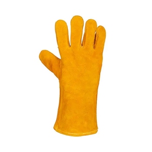 Gants de sécurité en cuir de vachette pleine fleur, haute performance, résistants à la chaleur et aux étincelles, protection industrielle des mains, gants de soudeur - Product Image 3