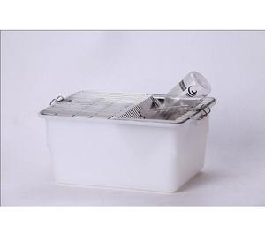 Cage de laboratoire pour rats avec dessus en fil métallique et base en plastique pour l'élevage et la recherche sur les petits animaux - Product Image 1