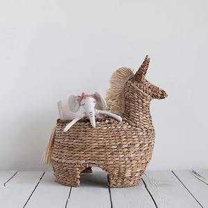 Panier en jacinthe d'eau tressé en forme de cheval, panier de rangement fait main, vente en gros, écologique, fabriqué au Vietnam - Product Image 3