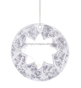 Ornements en métal de finition grise de nouveau style d'ornements décoratifs de lanterne de festival de fer et d'or et d'argent - Product Image 1