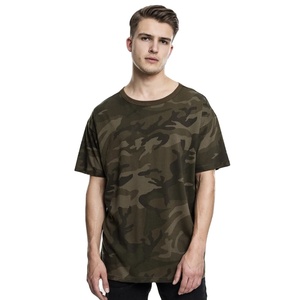 T-shirt pour homme, streetwear, imprimé camouflage, coton, manches courtes, col rond, coupe ample, décontracté, été - Product Image 1