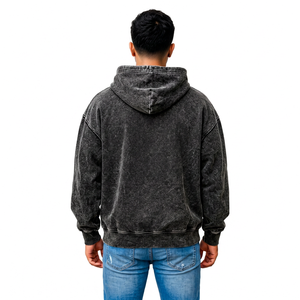 Fabricant de sweats à capuche en molleton personnalisés pour hommes, sweats à capuche streetwear doux, vente en gros, vêtements à marque privée, fournisseur OEM - Product Image 4