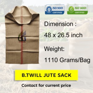 Sacos de yute de 48x26.5 pulgadas, 1110g, 100kg, de calidad alimentaria, para empacar trigo y cebada, bolsas de arpillera al por mayor, Goodman Global Bangladesh - Product Image 2
