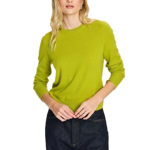 Suéter Casual de Invierno para Mujer, 100% Cachemira Pura, Cuello Redondo, Manga Larga, Suave, Moderno, de Alta Calidad, Personalizable, Tejido - Product Image 1