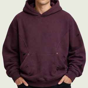Bulk Production Custom Cotton Fleece Hoodies Wholesale OEM Manufacturer Private <b>Label</b> Heavyweight Pullover Supplier - Product Image 5