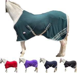 Manta de Lana para Montar a Caballo Hecha a Mano de Alta Calidad al por Mayor |   Lámina Ajustable con Cordón de Seguridad |   Alfombra Estable de 80 Pulgadas - Product Image 1