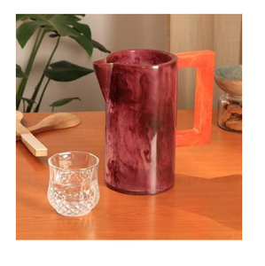 Hot Selling New Design Resin Water <b>jug</b> High quality Handmade Polished Drinkware <b>Jug</b> Modern Crafts With <b>white</b> Handle - Product Image 4