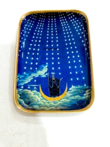 I K Handicraft Rectangle Metal <b>Decorative</b> Tray With African Portrait Design Bohemian Style Gold Edge in Bulk from Factory - Product Image 5